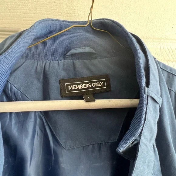 Members Only 80s Vintage Blue Men's Jacket - Picture 2 of 4